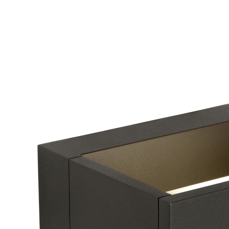 Lucide GOA - Nástenné svietidlo Vonkajšie - LED - 1x6,5W 3000K - IP54 - Antracit